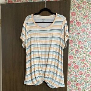 Westport brand size 1X Striped Women's Top